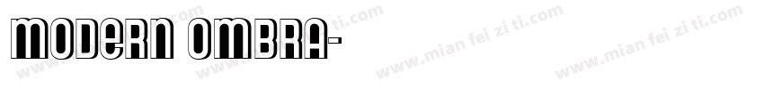Modern Ombra字体转换